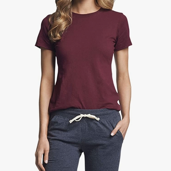 Golden by TNA Burgundy Crew Neck Tshirt - Picture 1 of 6